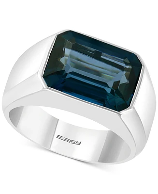 Effy Men's London Blue Topaz Ring (9-1/4 ct. t.w.) Sterling Silver
