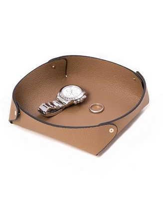 Bey-Berk Catchall Valet Tray in Lay Flat Design