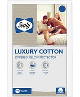 Sealy Luxury Cotton Zippered Pillow Protector