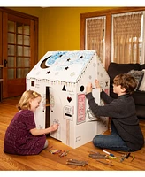 Easy Playhouse Holiday Cottage Cardboard Playhouse