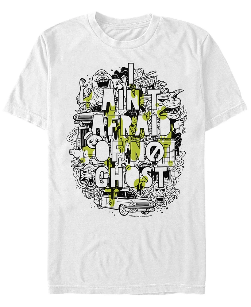 Fifth Sun Men's Ain'T Afraid Collage Slim Drip Poster Short Sleeve T- shirt
