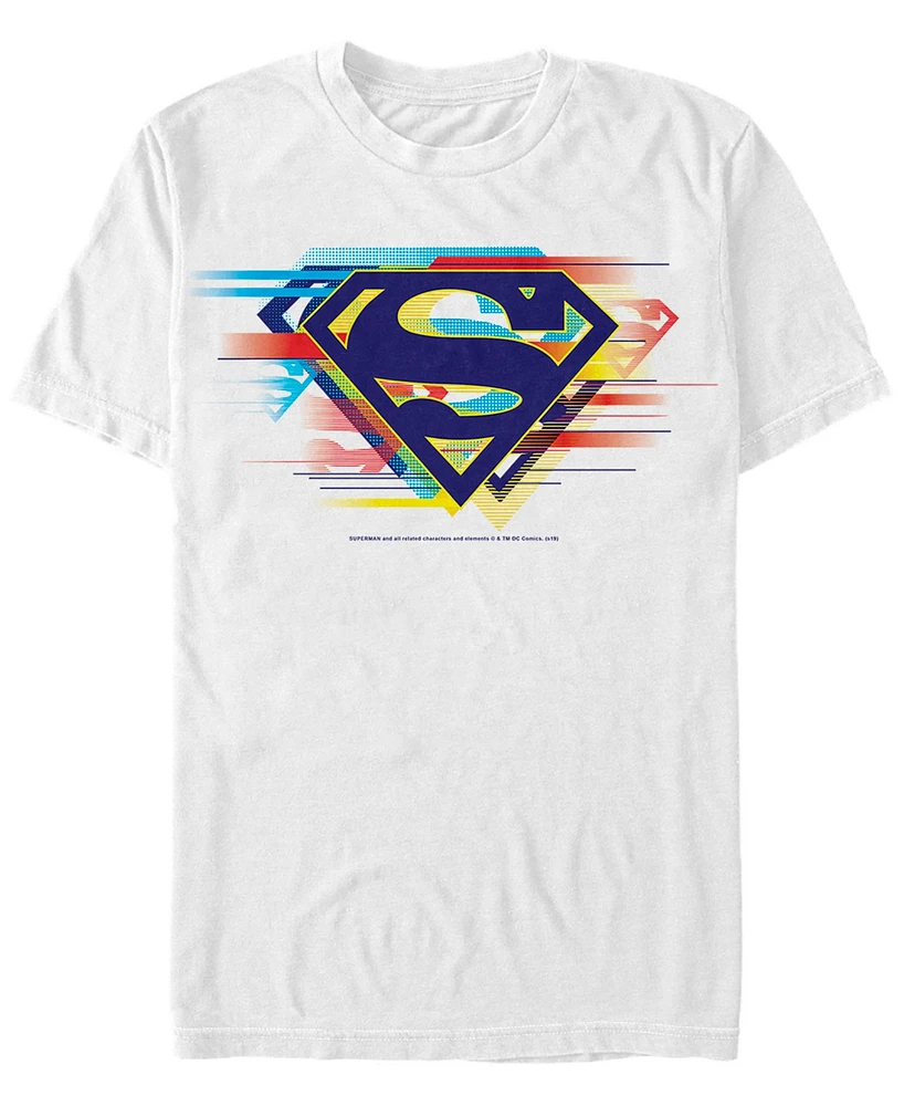 Fifth Sun Dc Men's Superman Multi Logo Short Sleeve T-Shirt