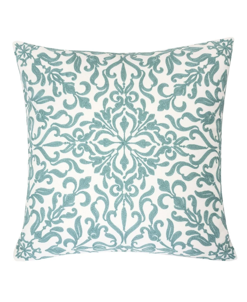 Homey Cozy Victoria Cotton Decorative Pillow, 20" x