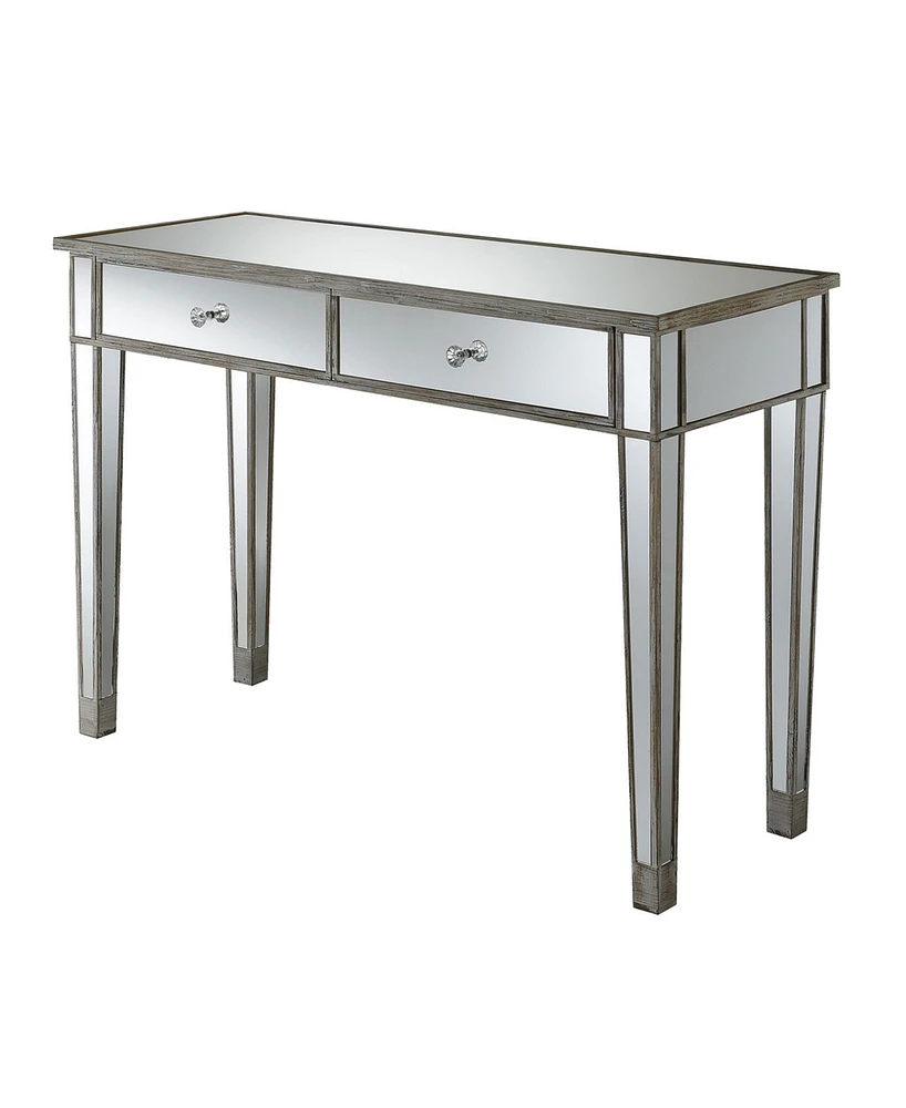 Convenience Concepts Gold Coast Mirrored Desk