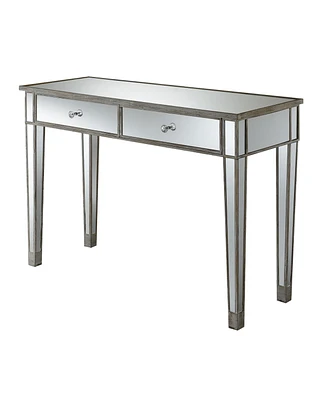Convenience Concepts Gold Coast Mirrored Desk