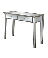 Convenience Concepts Gold Coast Mirrored Desk