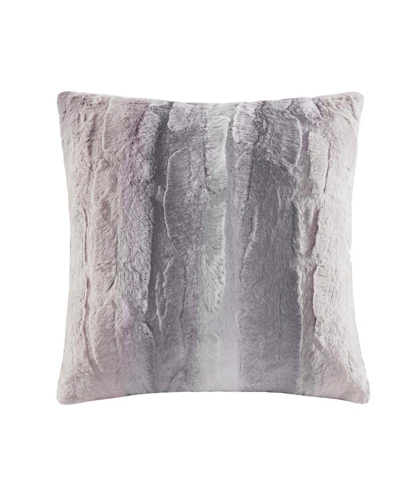 Madison Park Zuri Faux-Fur Decorative Pillow, 20" x