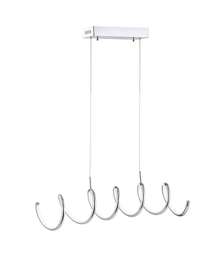 Ali 31" Dimmable Adjustable Integrated Led Linear Pendant
