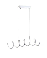 Ali 31" Dimmable Adjustable Integrated Led Linear Pendant