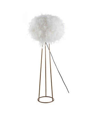 Stork 52" Feather Led Floor Lamp