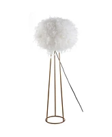 Stork 52" Feather Led Floor Lamp