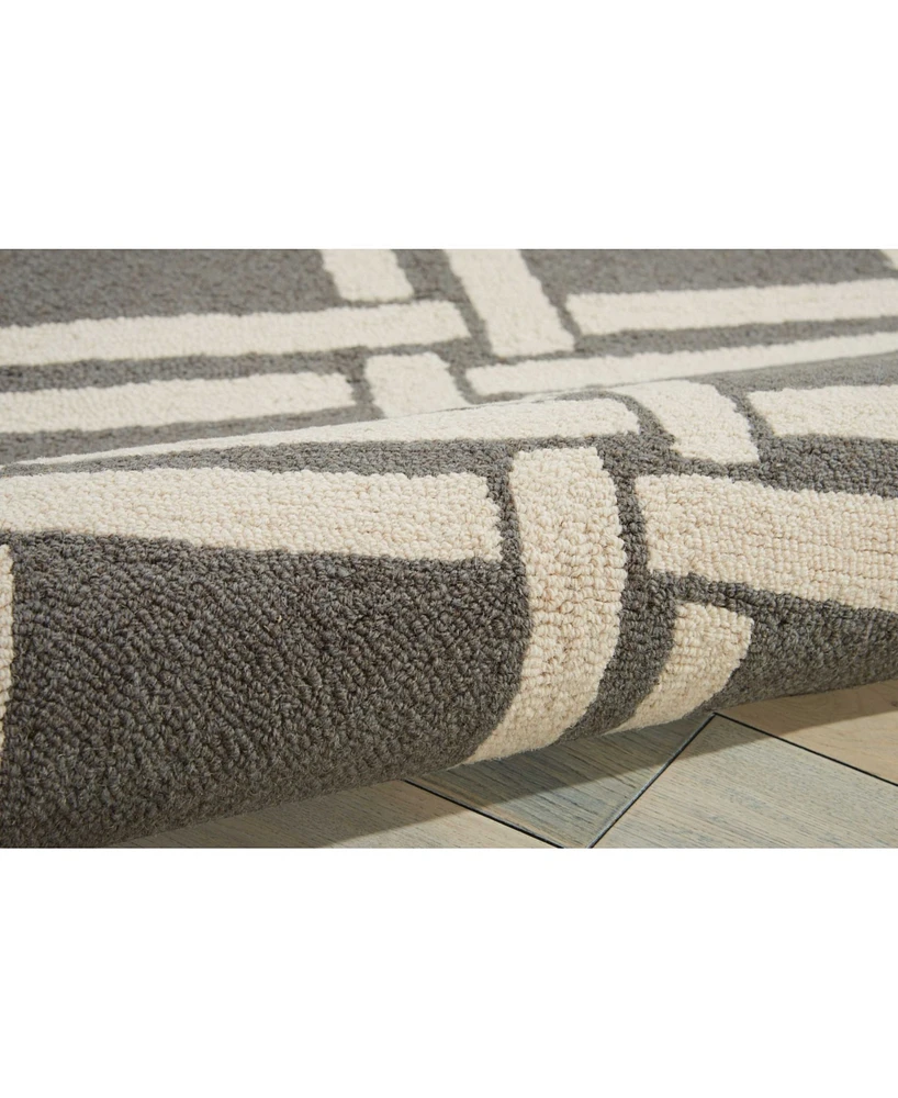 Long Street Looms Straight STR04 Gray 8' x 11' Area Rug