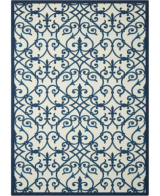 Long Street Looms Backyard BAC093 4'4" x 6'3" Outdoor Area Rug