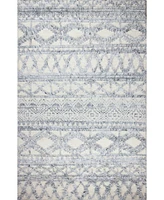 Closeout! Bashian Natural Wool M133 Ivory and Blue 8'6" x 11'6" Area Rug