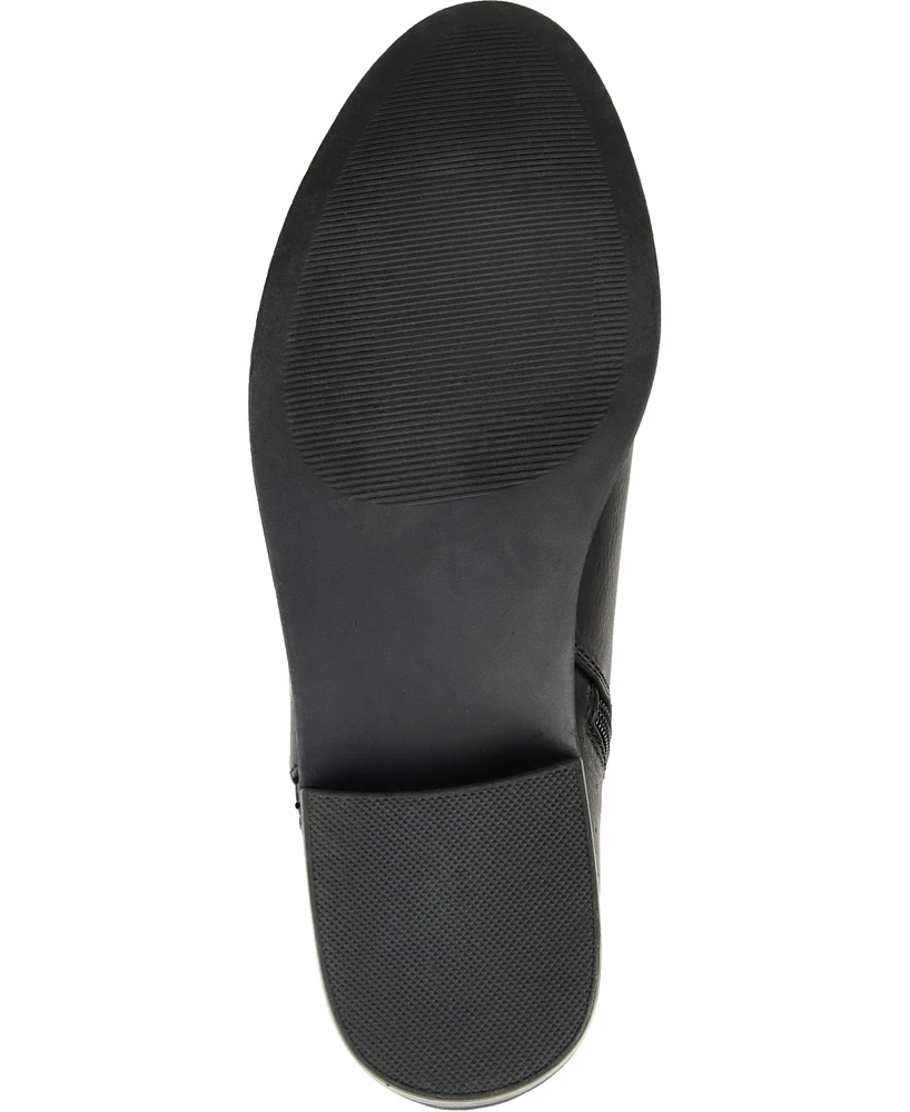 Journee Collection Women's Ellis Side Zip Ankle Booties