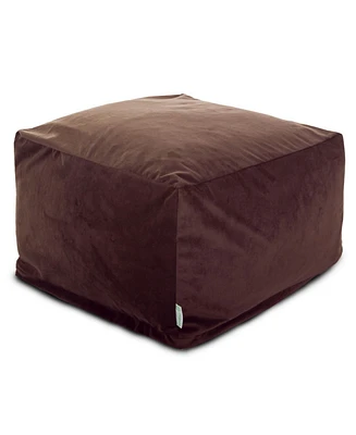 Majestic Home Goods Polyester Ottoman Square Pouf 27" x 17"