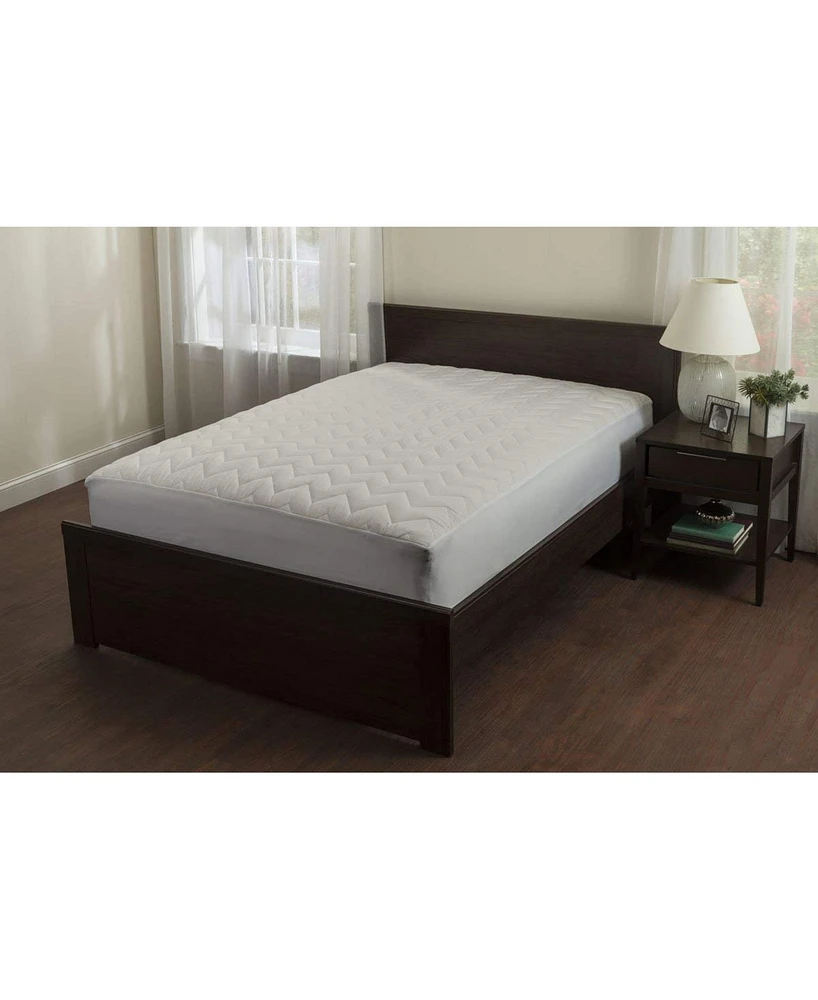Waterguard Waterproof Quilted Mattress Pad Protector – White