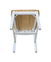 International Concepts San Remo Splatback Chair, Set of 2
