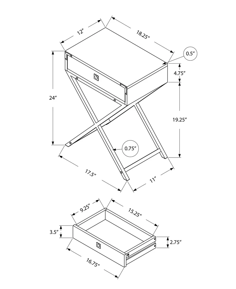 Monarch Specialties Accent Table