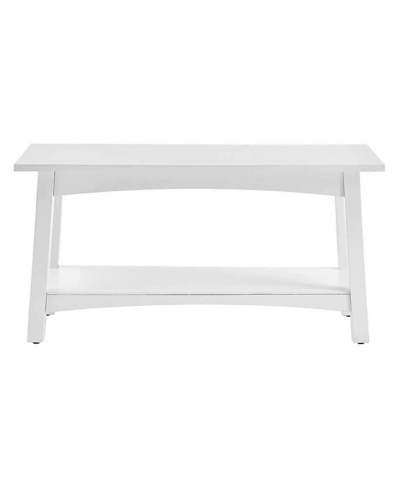 Alaterre Furniture Craftsbury Wood Entryway Bench