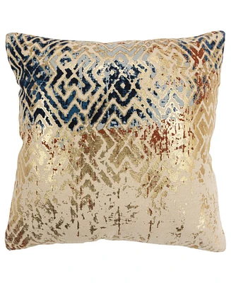 Rizzy Home Geometric Polyester Filled Decorative Pillow, 20" x 20"
