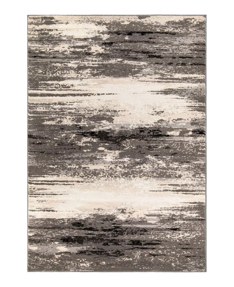 Closeout! Orian Illusions Devonridge Charcoal 5'3" x 7'6" Area Rug