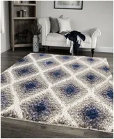 Closeout! Orian Cotton Tail Ikat Diamond Multi 6'7" x 9'6" Area Rug