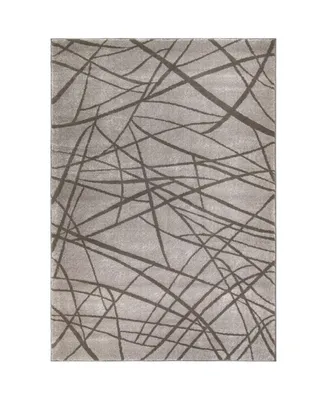Closeout! Orian Illusions Branches Gray 5'3" x 7'6" Area Rug