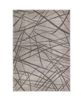 Closeout! Orian Illusions Branches Gray 5'3" x 7'6" Area Rug