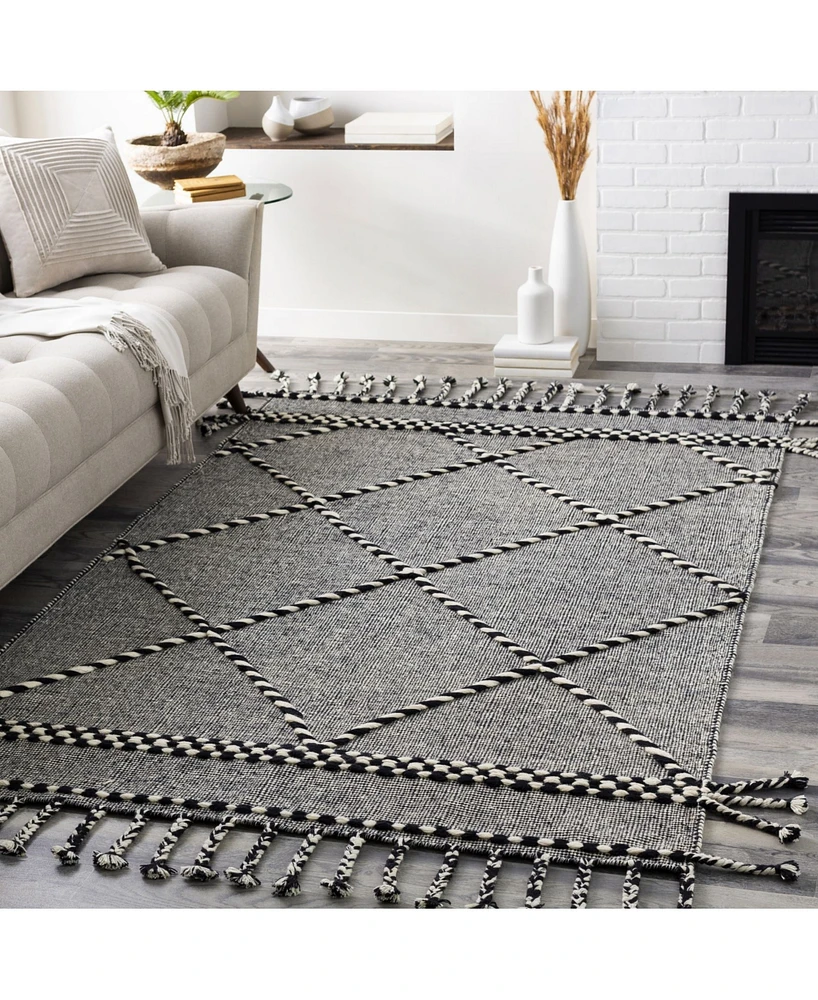 Closeout! Livabliss Apache Apa- Black 8' x 10' Area Rug