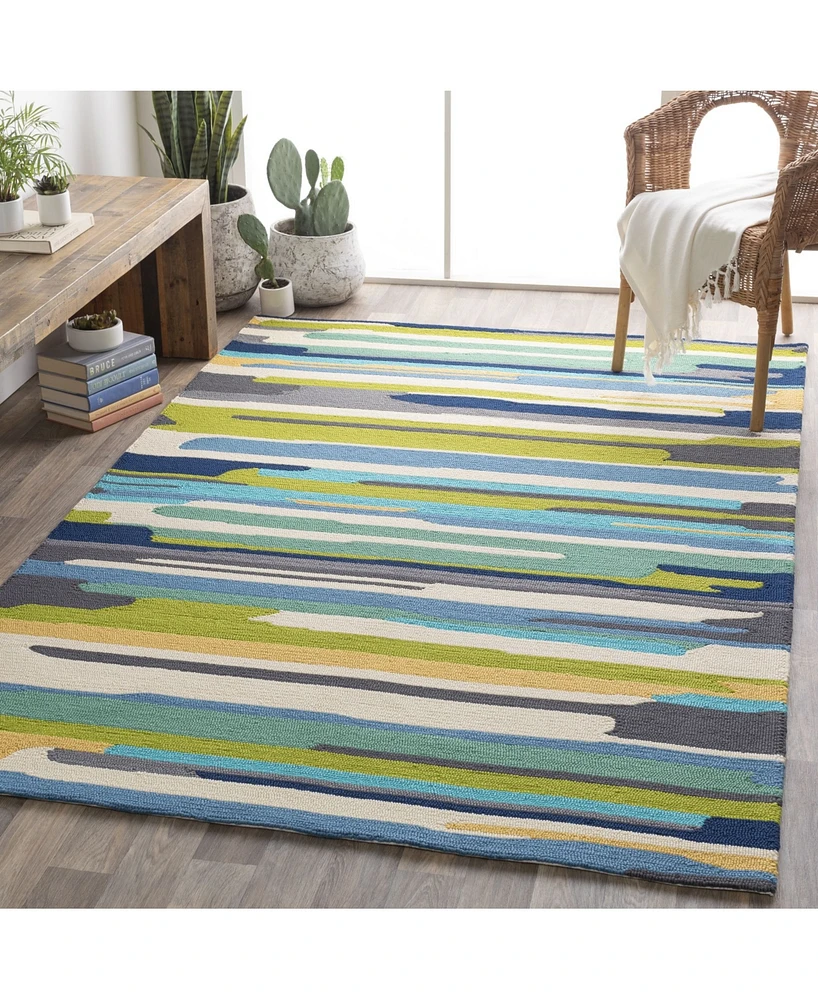 Livabliss Rain Rai-1270 Jade 3' x 5' Outdoor Area Rug