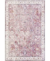 Livabliss Iris Irs-2305 Burgundy 5' x 7'6" Area Rug