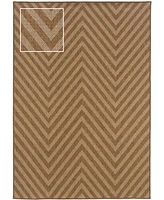 Oriental Weavers Karavia 1330X Tan 2'5" x 4'5" Outdoor Area Rug
