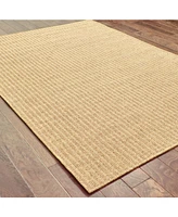 Oriental Weavers Karavia 550X3 Tan 7'10" x 10'10" Outdoor Area Rug