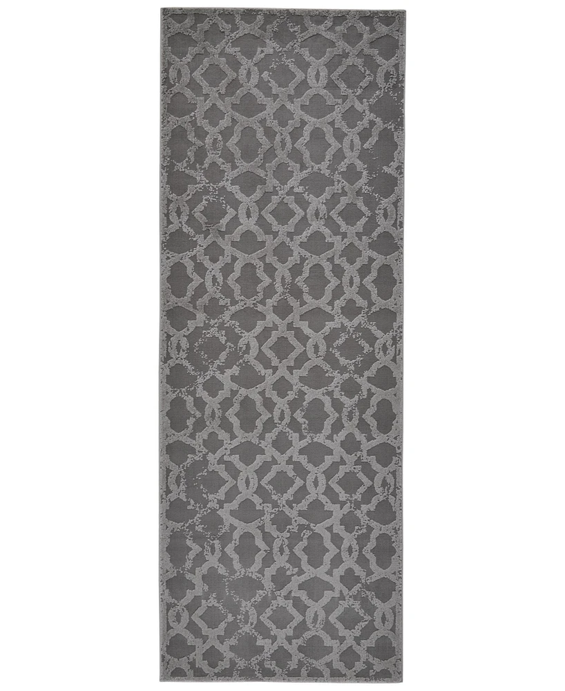 Feizy Akhari R3675 Silver 2'10" x 7'10" Runner Rug