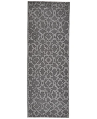 Feizy Akhari R3675 Silver 2'10" x 7'10" Runner Rug