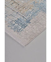 Feizy Cadiz R3890 Blue 3'1" x 5' Area Rug