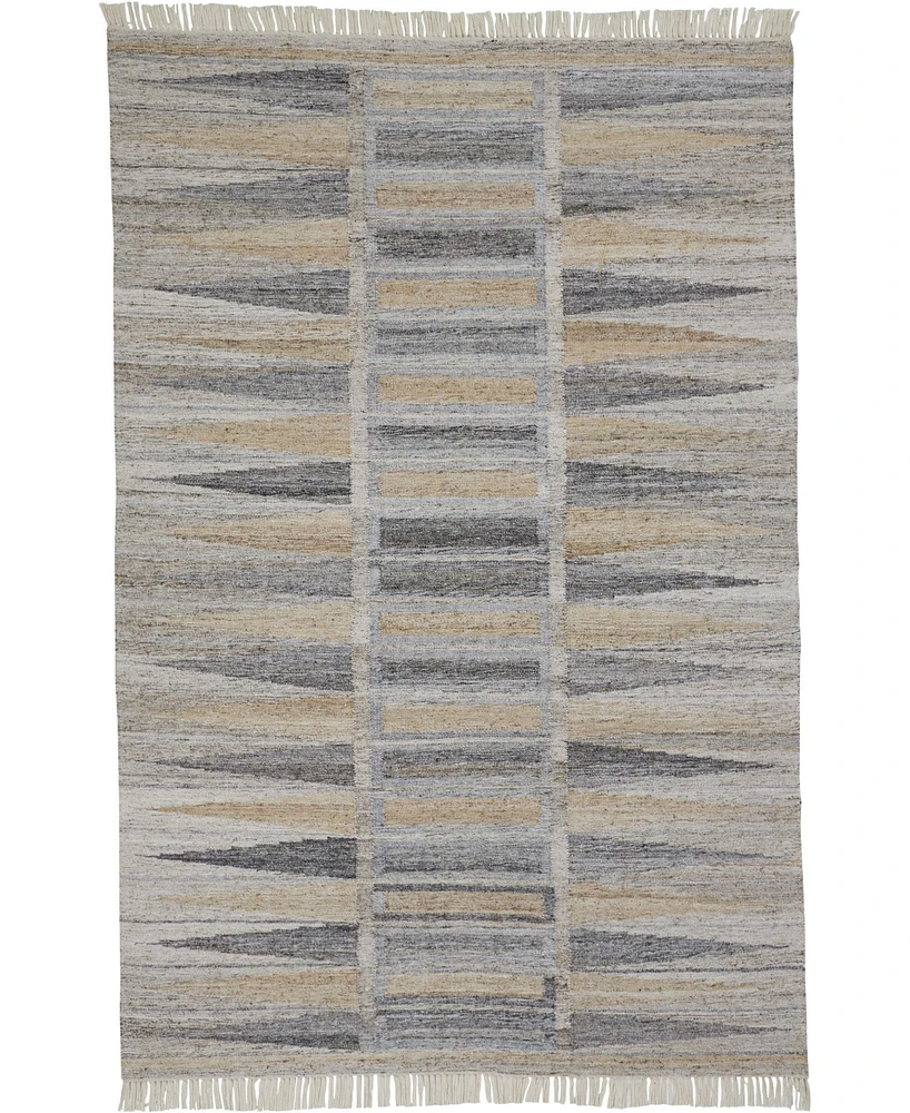Feizy Beckett R0817 Gray 3'6" x 5'6" Area Rug