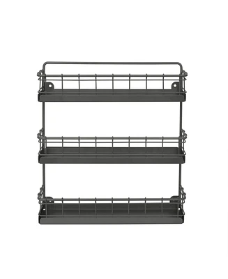 Spectrum Vintage-like Living Wall Mount 3-Tier Spice Rack