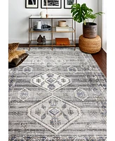 Closeout! Bashian Mesa Mes-02 Silver 3'6" x 5'6" Area Rug