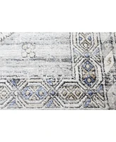 Closeout! Bashian Mesa Mes-02 Silver 7'6" x 9'6" Area Rug