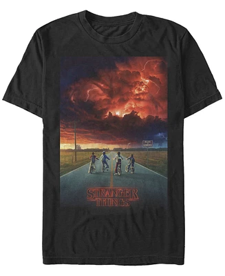 Fifth Sun Men's Stranger Things Demagorgon Cloud Poster Short Sleeve T-Shirt