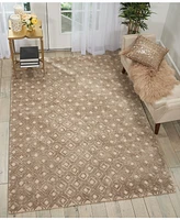 Nourison Home Deco Mod DEC02 Taupe 5'3" x 7'4" Area Rug