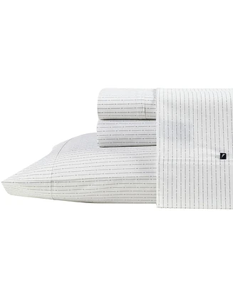 Nautica Buoy Line Cotton Percale 4-Piece Sheet Set