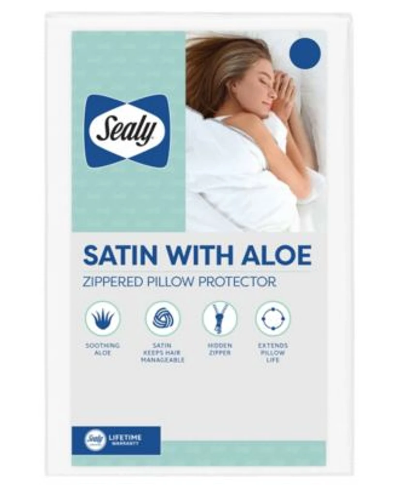 Sealy Satin With Aloe Pillow Protectors