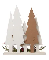 Glitzhome Wooden Christmas Tree Table decor