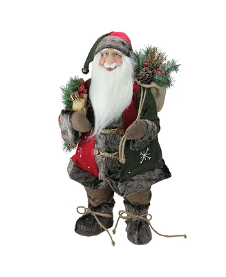 Northlight Standing Santa Claus Christmas Figurine with Snowflake Jacket
