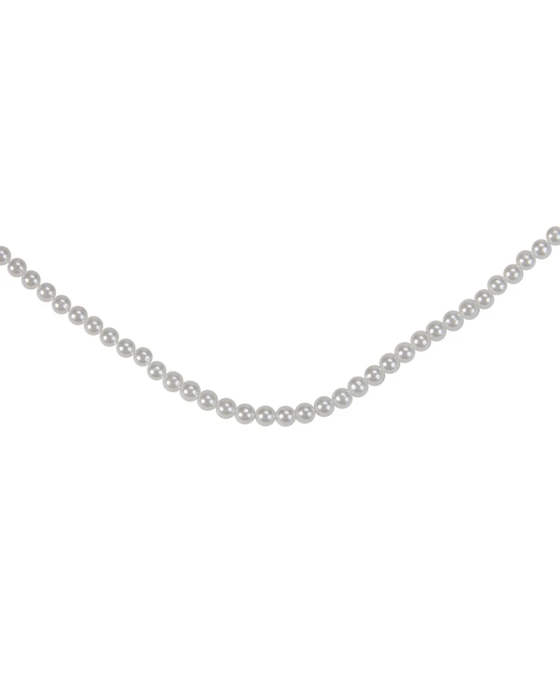 Northlight Faux Pearl Beaded Christmas Garland-Unlit