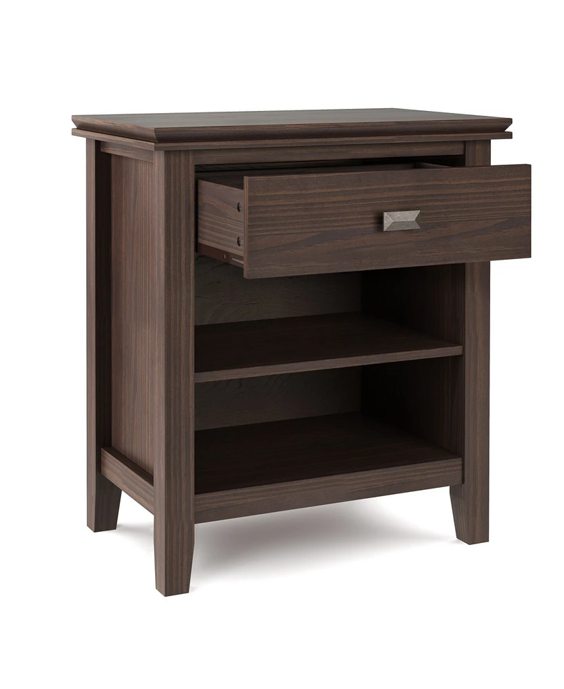 Simpli Home Artisan Solid Wood Bedside Table