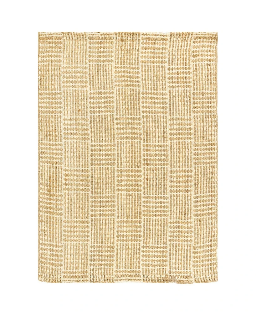 Liora Manne Terra Squares Neutral 8'3" x 11'6" Area Rug